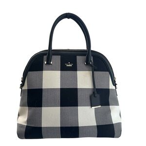Kate Spade Black and White Checkered Satchel
